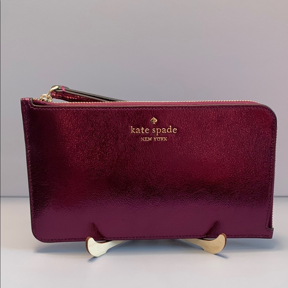 Kate Spade Purple Wristlet - Picture 2 of 10